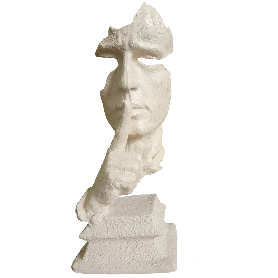 Abstract The Thinker Statue Keep Silence Statue for Home Decor